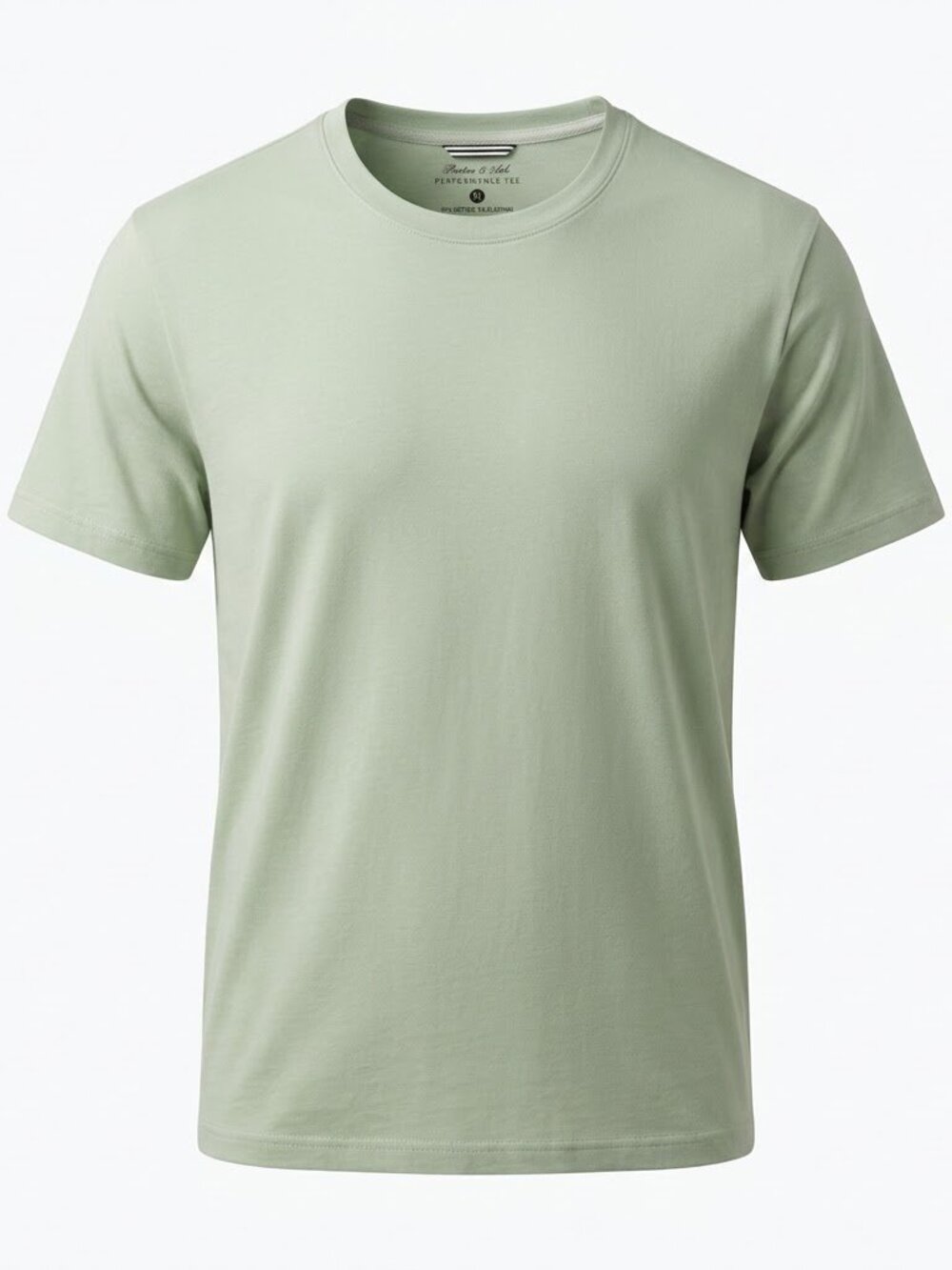 Porter Ash Performance Tee Mens XL Sage Green Minimalist Stretch Workout T-Shirt